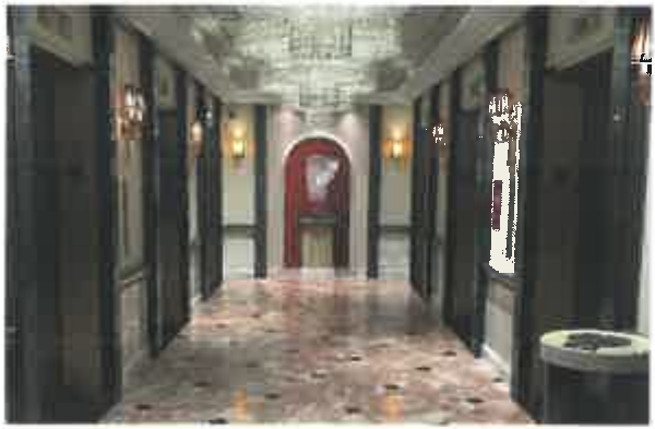 Hallway leading to elevators