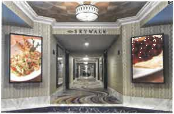 Skywalk hallway