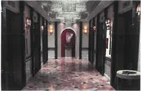 Hallway leading to elevators